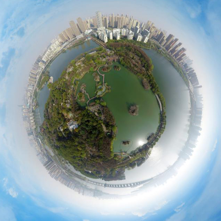 武汉航拍全景图—武汉动物园